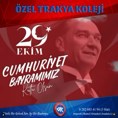 29 Ekim Cumhuriyet Bayramımız Kutlu Olsun